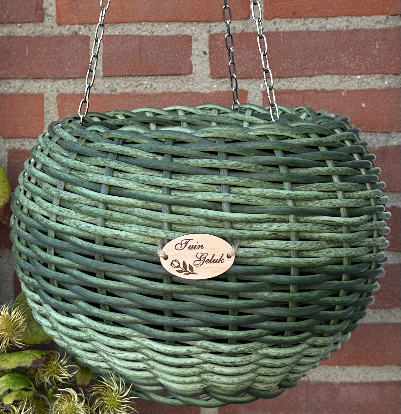 Rotan hangpotten en staande planten bakken, Kunststof, Minder dan 30 cm, Minder dan 60 cm, Rond