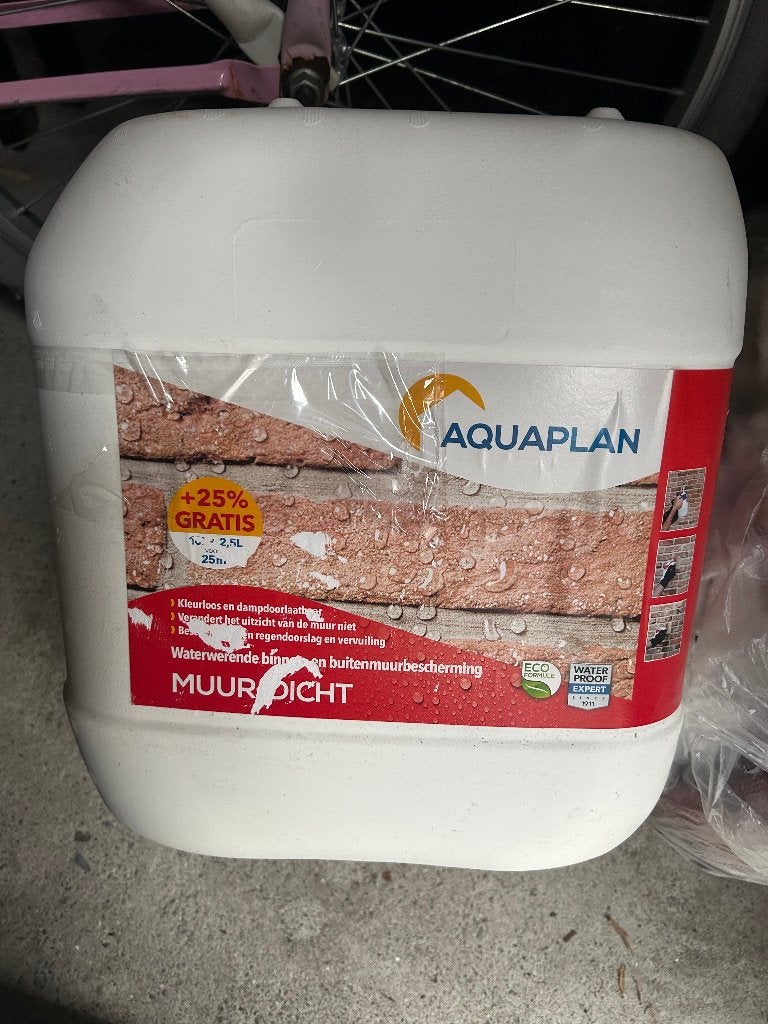 Aquaplan Muur-Dicht Waterwerende Binne Buitenmuurbescherming, Overige kleuren, Nieuw, Beits, Ophalen of Verzenden