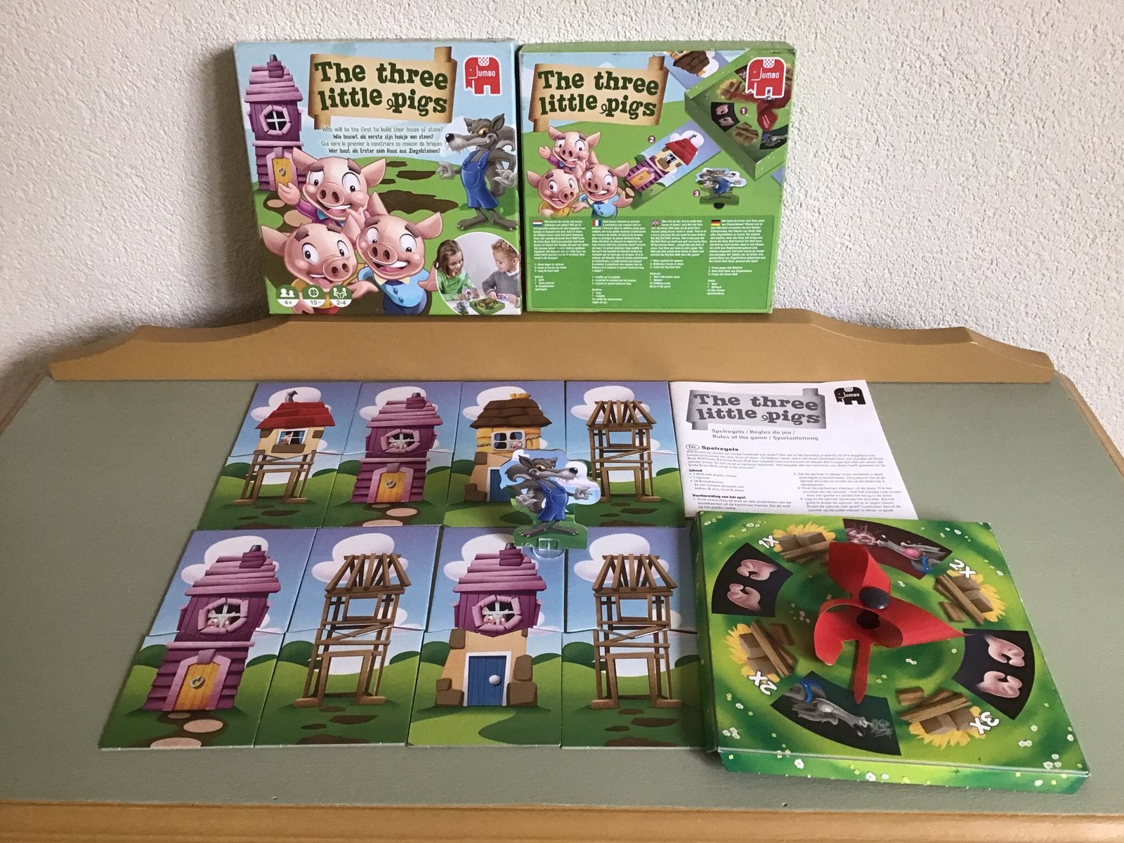 Jumbo Spel The Three little Pigs, Een of twee spelers, Ophalen of Verzenden, Zo goed als nieuw