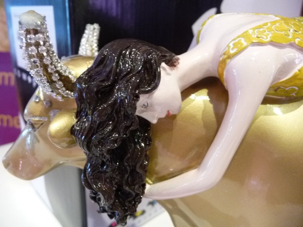 Nieuw Cow Parade koe Tanrica large gratis verzending., Ophalen of Verzenden, Beeld