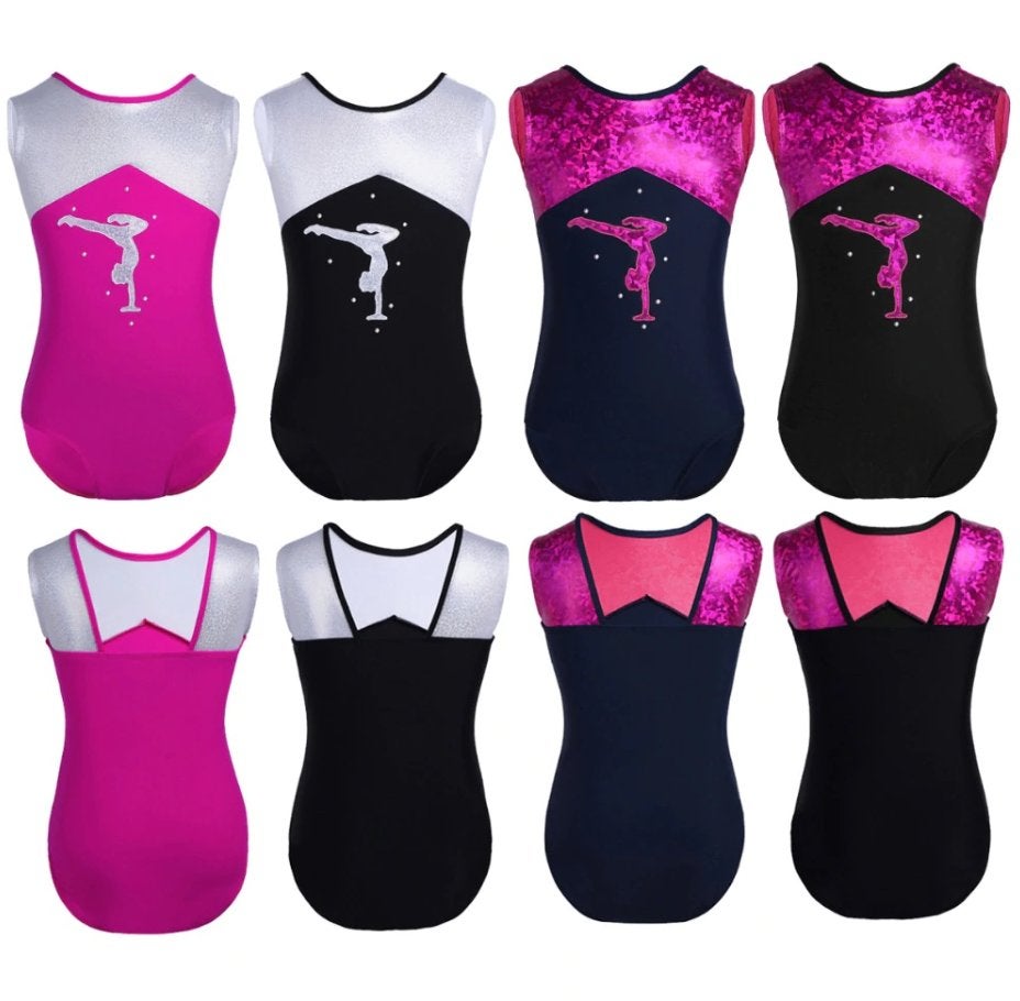Meisjes turnpakje kinder turn pakje ballet gymnastiek, Sport en Fitness, Turnen, Kindermaat 146 t/m 176, Verzenden, Nieuw, Turnpak(je)