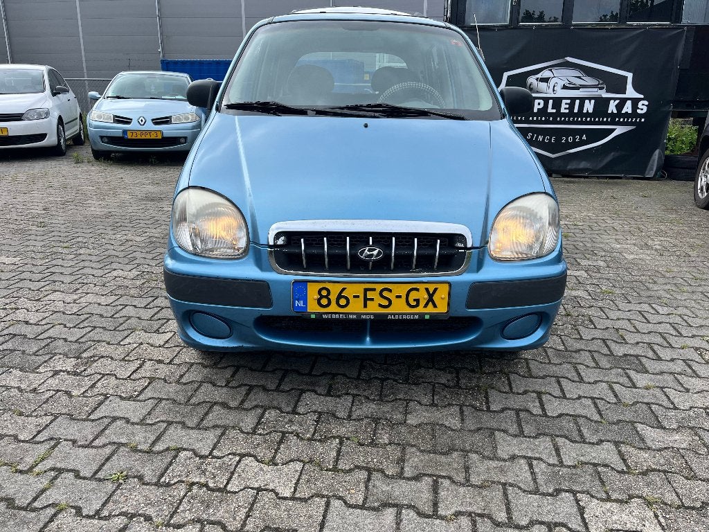 Hyundai Atos 1.0 I SLX Spirit PS AUT 2000 Blauw, Auto's, Hyundai, Bedrijf, Atos, Airbags, Elektrische ramen, Metallic lak, Open dak