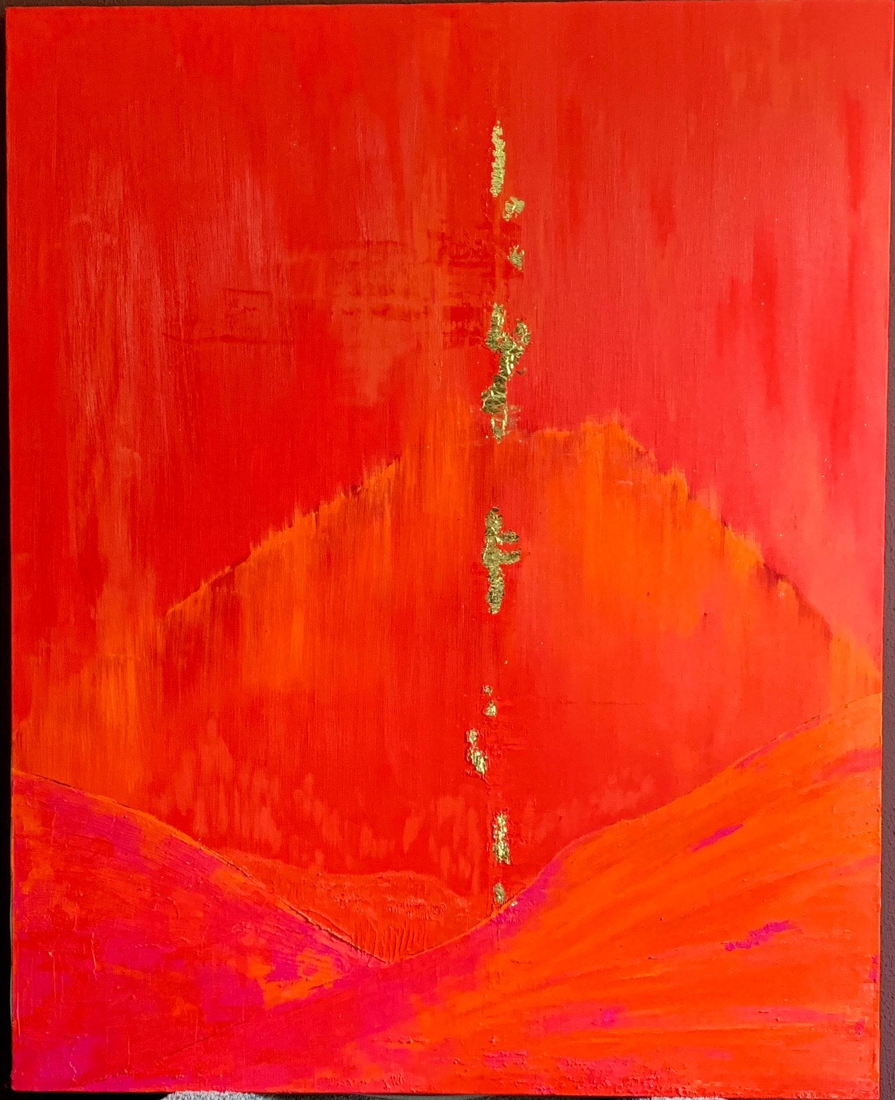 Schilderij op linnen 80x100, Antiek en Kunst, Kunst | Schilderijen | Abstract, Ophalen
