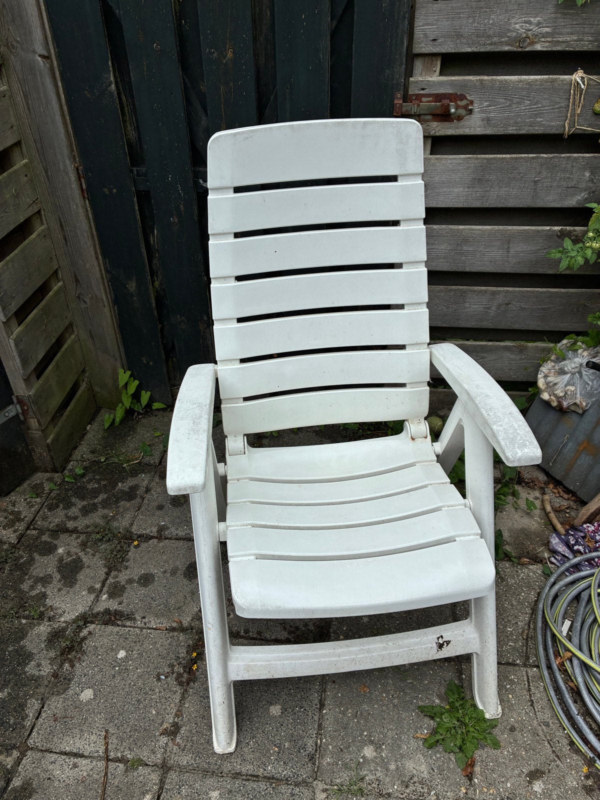 Hartman Tuinstoelen - Verstelbaar en Stapelbaar, Ophalen, Gebruikt, Kunststof, Stapelbaar
