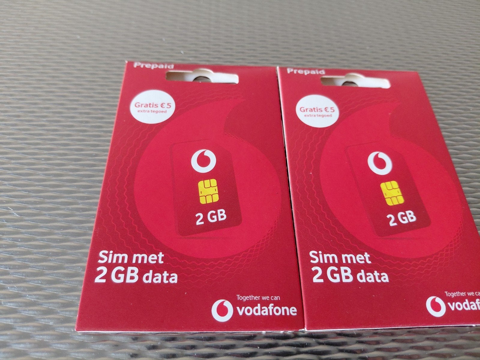 VODAFONE 2 PREPAIDKAARTEN NIEUW, Ophalen, Nieuw, Vodafone