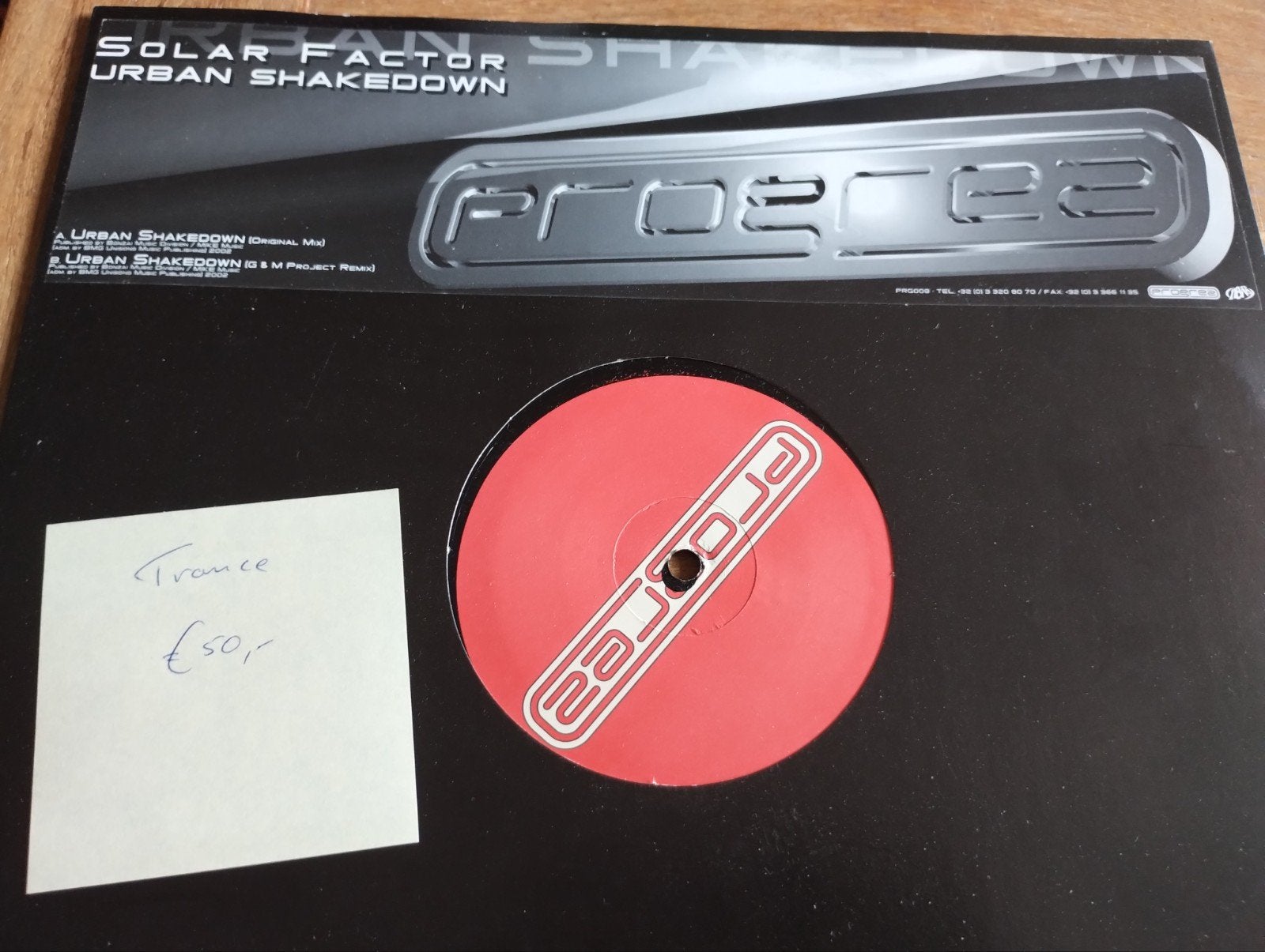 Solar Factor - Urban Shakedown (Trance 12" Vinyl), Cd's en Dvd's, Vinyl | Dance en House, LP, Trance, Originele persing, Ophalen of Verzenden