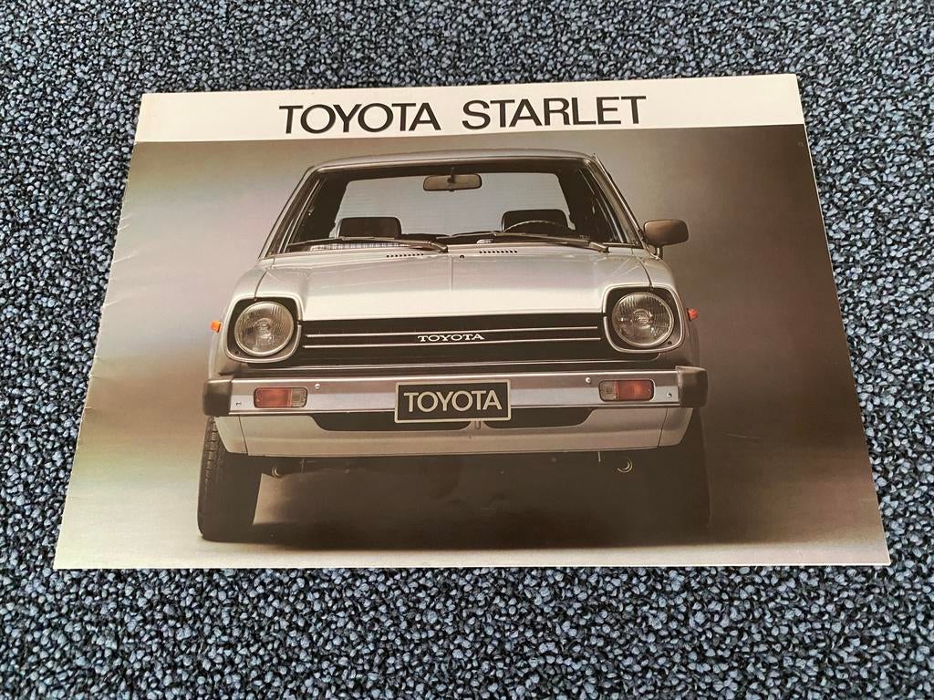 Toyota Starlet autofolder (1979), Ophalen of Verzenden, Gelezen, Toyota
