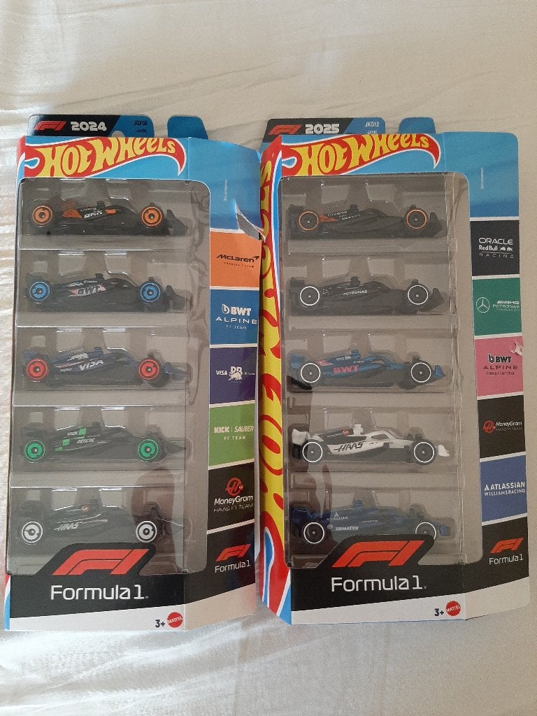 Hotwheels F1 5pack setje., Ophalen of Verzenden, Nieuw, Auto