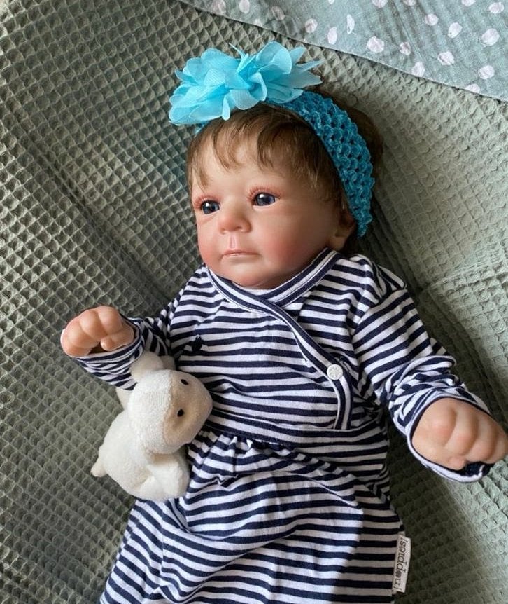 Leuk Reborn baby meisje 🌹🌸, Verzenden, Zo goed als nieuw, Pop, Levensecht of Reborn
