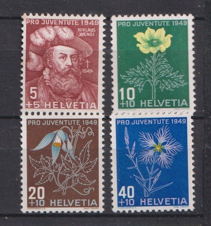 Zwitserland 1949; Pro Juventute, Michel 541-544.** PF., Postzegels en Munten, Ophalen of Verzenden, Postfris