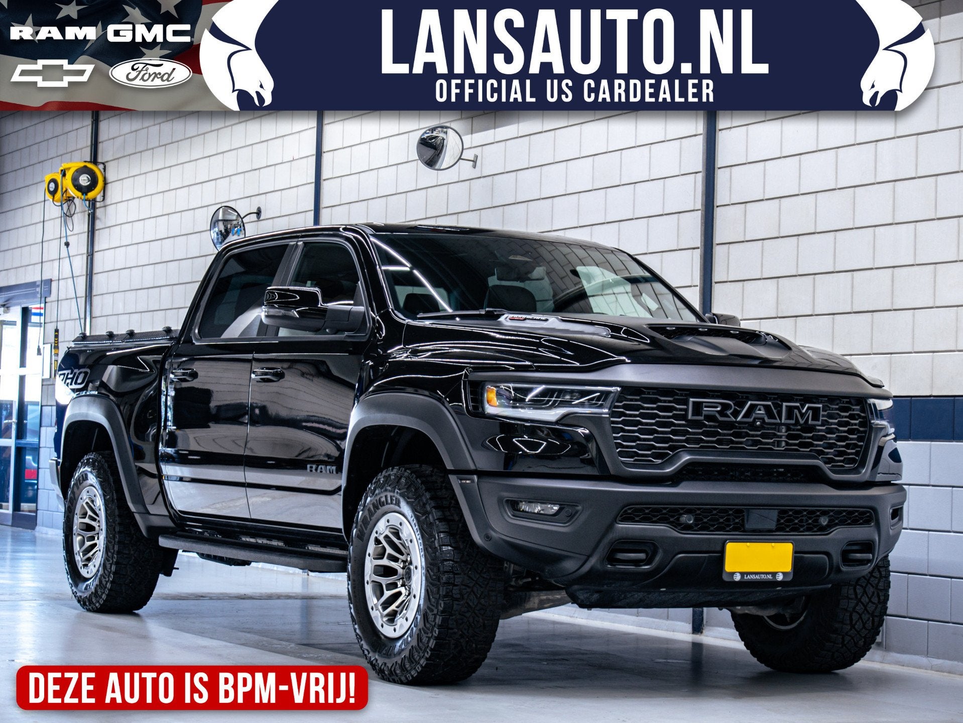 Dodge Ram 1500 RHO| BPM-vrij! | 3.0L Hurricane High Output 5, Auto's, Dodge, Automaat, Zwart, Leder, RAM 1500
