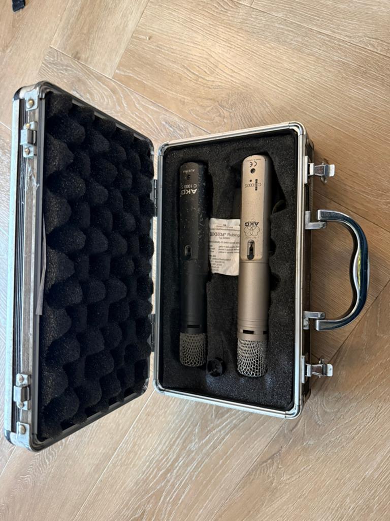 2 x AKG C1000s (instrument) microfoon., Muziek en Instrumenten, Microfoons, Ophalen of Verzenden, Gebruikt, Instrumentmicrofoon