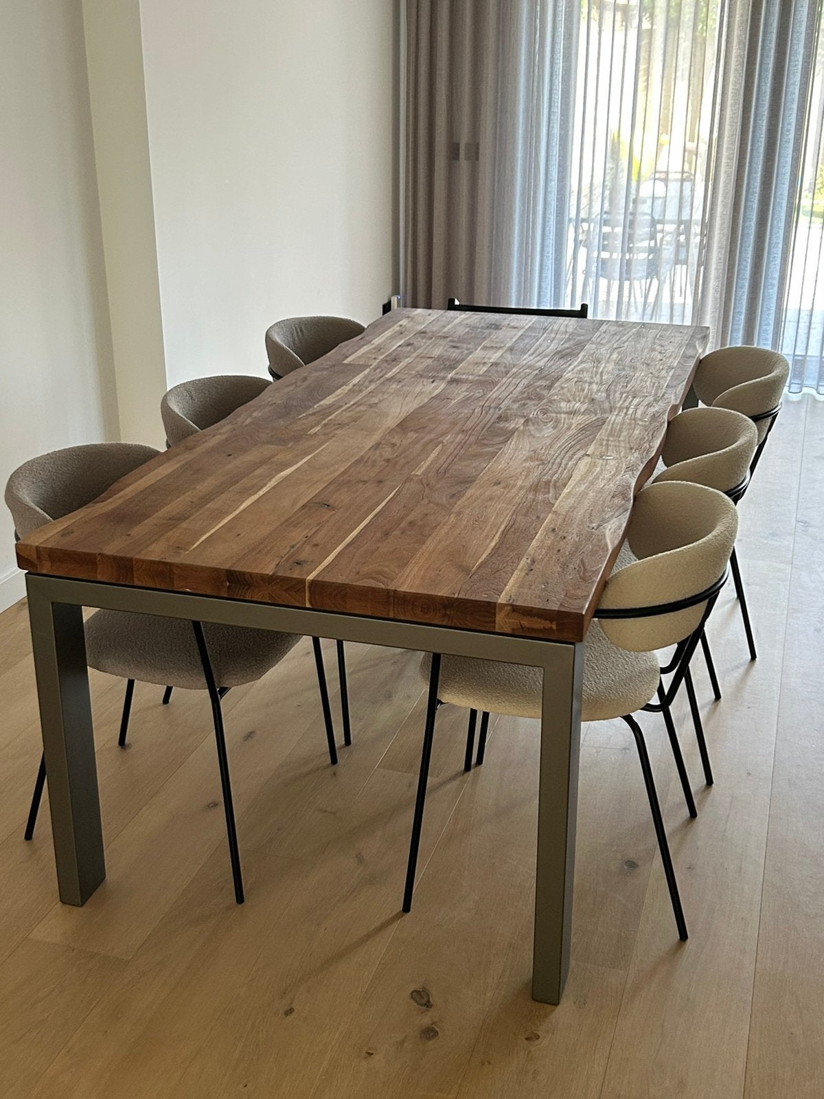 Eettafel te koop. Mag meteen worden opgehaald, Ophalen, Gebruikt, 200 cm of meer, 50 tot 100 cm