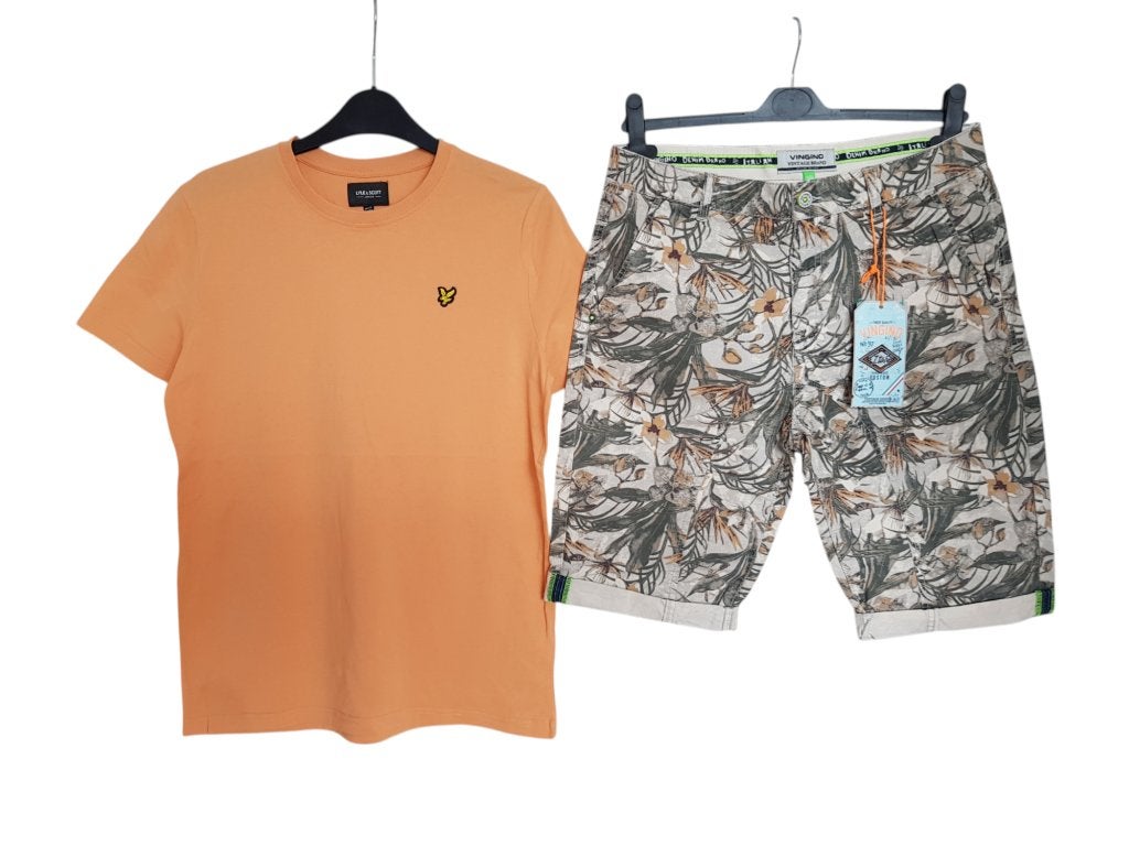 Mooi zacht oranje LYLE & SCOTT shirt maat14/15-164/170., Kinderen en Baby's, Kinderkleding | Maat 164, Verzenden, Lyle & Scott