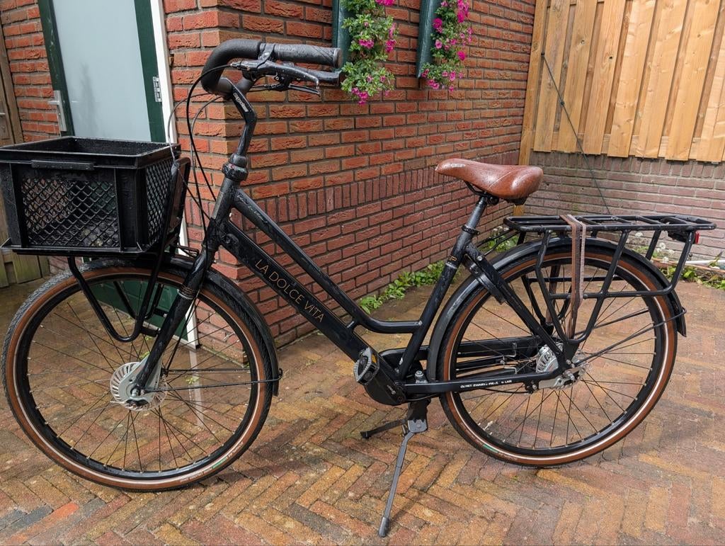 La Dolce Vita Damesfiets met Voordrager en Mand, Terugtraprem, 50 tot 53 cm, Ophalen, Overige merken