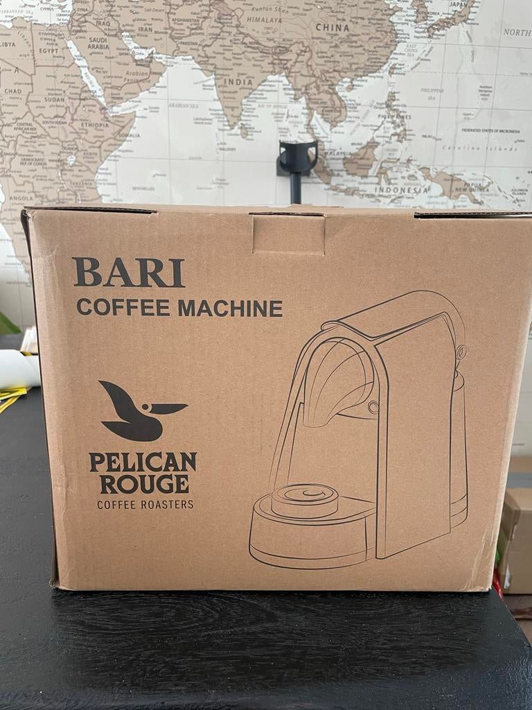 Pelican Rouge Bari Koffiemachine - Zo goed als nieuw, Ophalen of Verzenden, Zo goed als nieuw, Koffiemachine, Koffiepads en cups