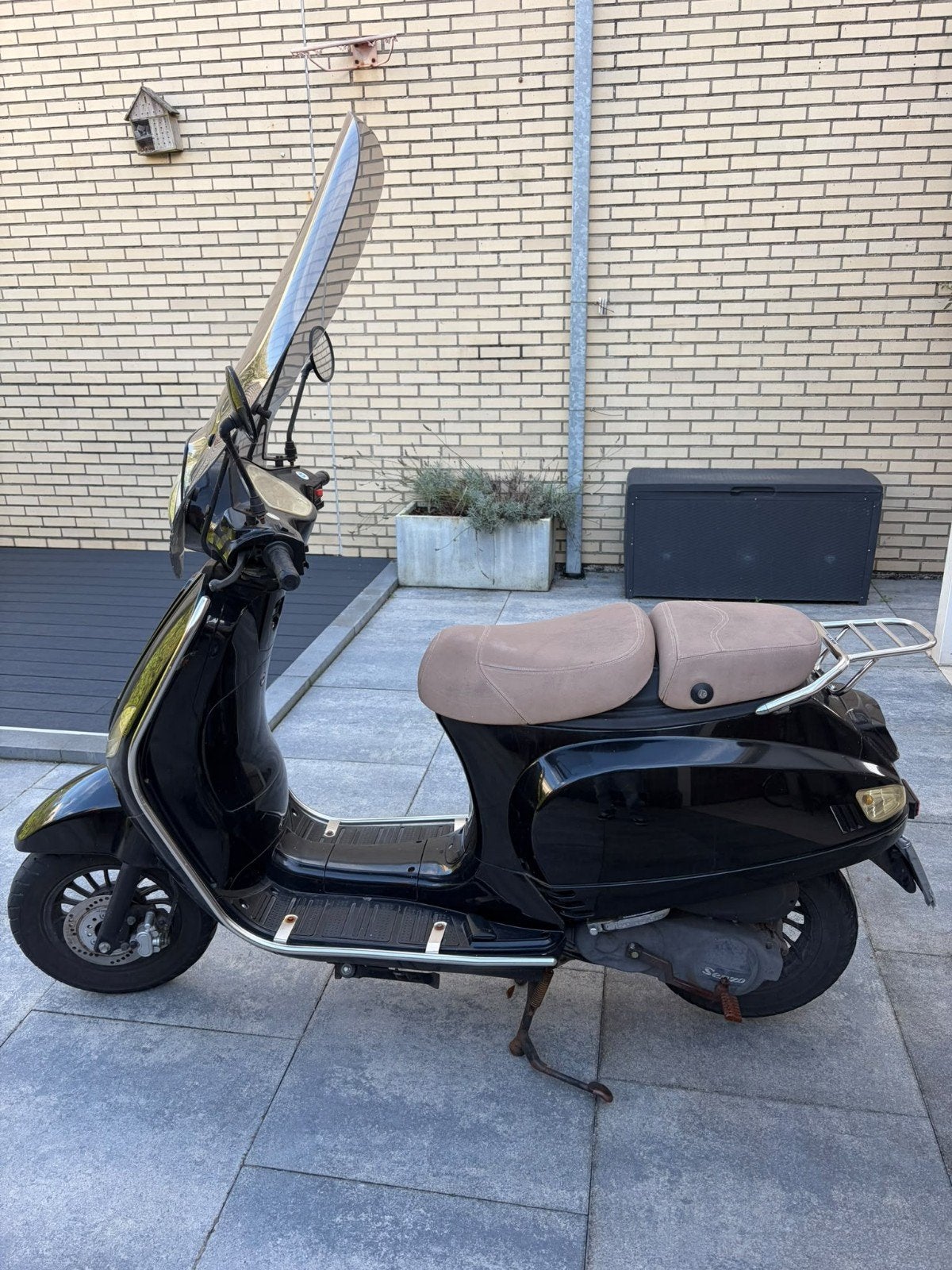 Senzo Riva Lux Scooter - Zwart met Windscherm, Ophalen, Gebruikt, Benzine, Overige merken