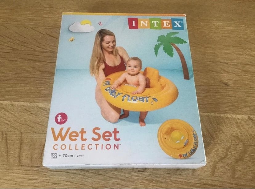 Gratis: Babyfloat - Opblaasband met zitje voor baby, Ophalen, Zo goed als nieuw