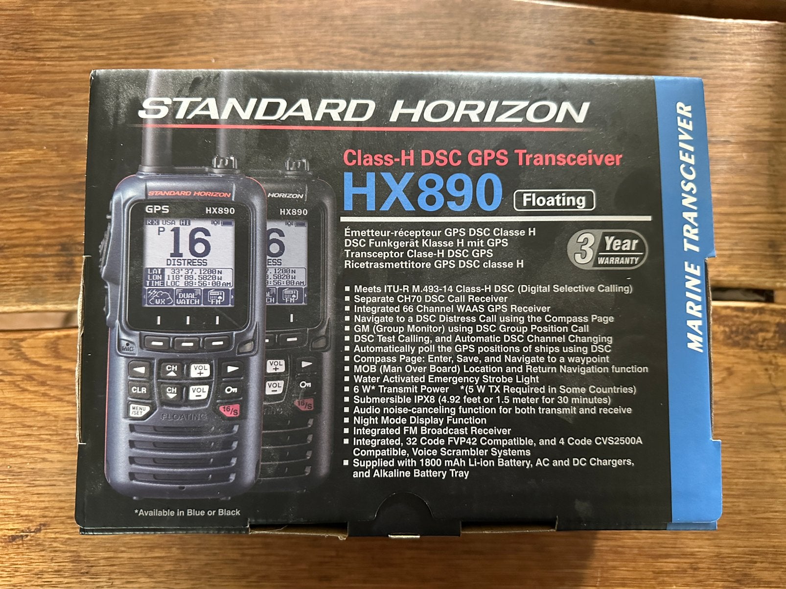 Nieuw: Standard Horizon HX890Ebk(black) + SSM-14A, Watersport en Boten, Ophalen, Nieuw, Communicatie