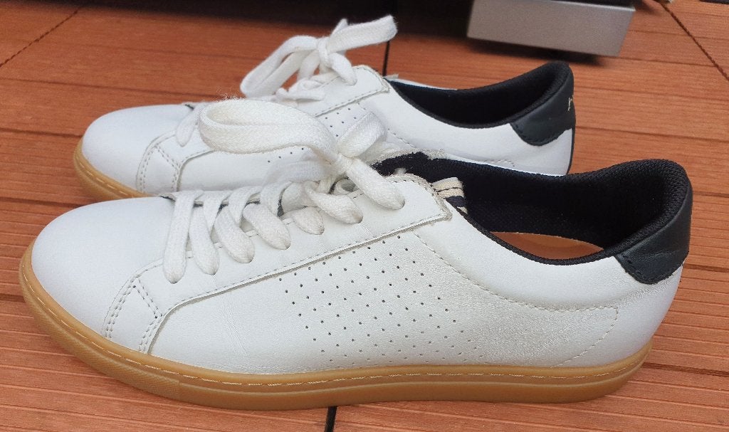 Ba&sh mt.39 wit leren veter sneakers met rubber zool, Wit, Ophalen of Verzenden, Ba&sh, Sneakers of Gympen