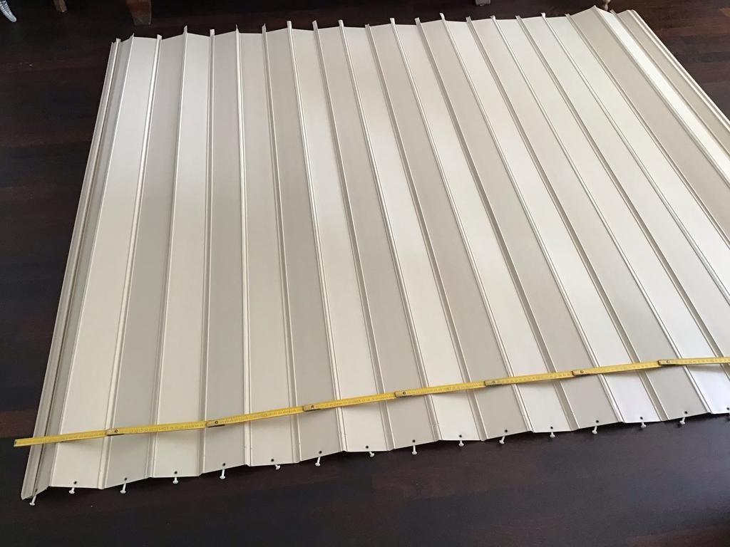 Schuifwand voor caravan of huis, hoog 180 br.210cm.crème/wit, Ophalen, Zo goed als nieuw