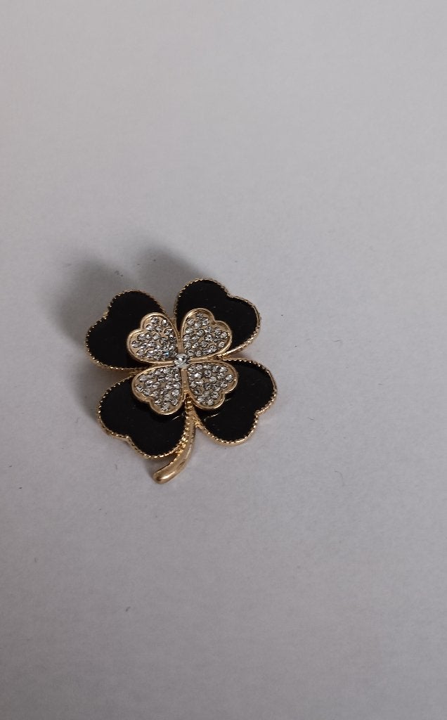 Klaverblad 4 broche, Overige materialen, Overige kleuren, Minder dan 4 cm, Nieuw