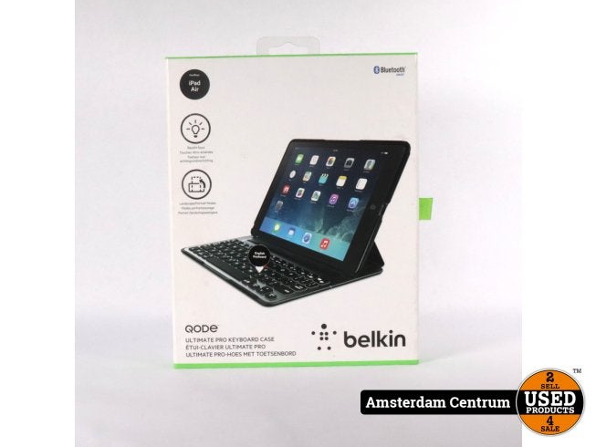 Belkin Qode Ultimate Pro Keyboard Case - ZGAN, Belkin, Zo goed als nieuw, Support@belkin.com, 12045 E. Waterfront Drive
Playa Vista, CA 90094
United States