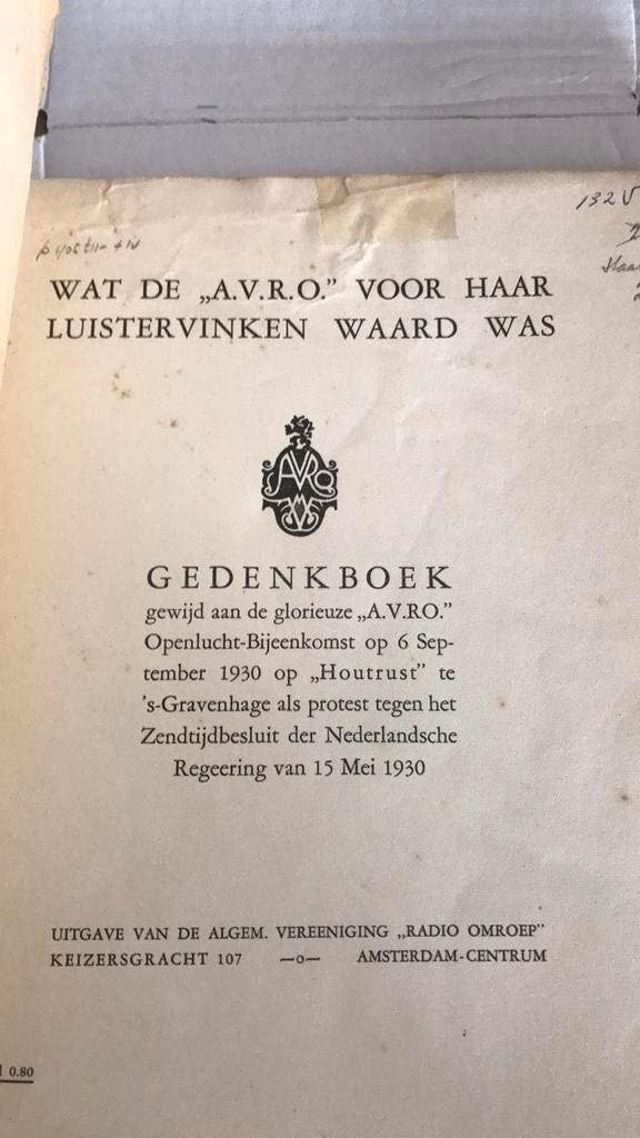 De luistervinken op Houtrust 6 september 1930, Ophalen of Verzenden, Gelezen, Nederland