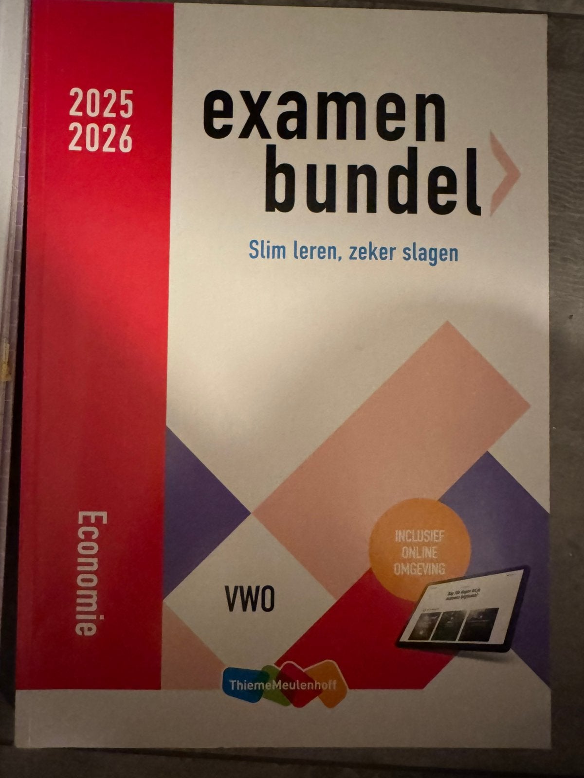 Examenbundel Economie VWO 25/26 + notities, Ophalen, Zo goed als nieuw, Overige onderwerpen