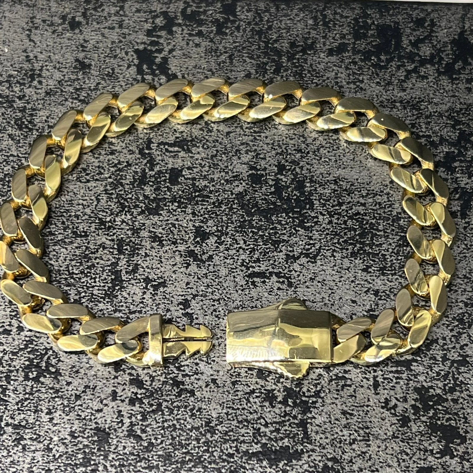 14k gouden armband cuban gourmet schakel, Ophalen of Verzenden