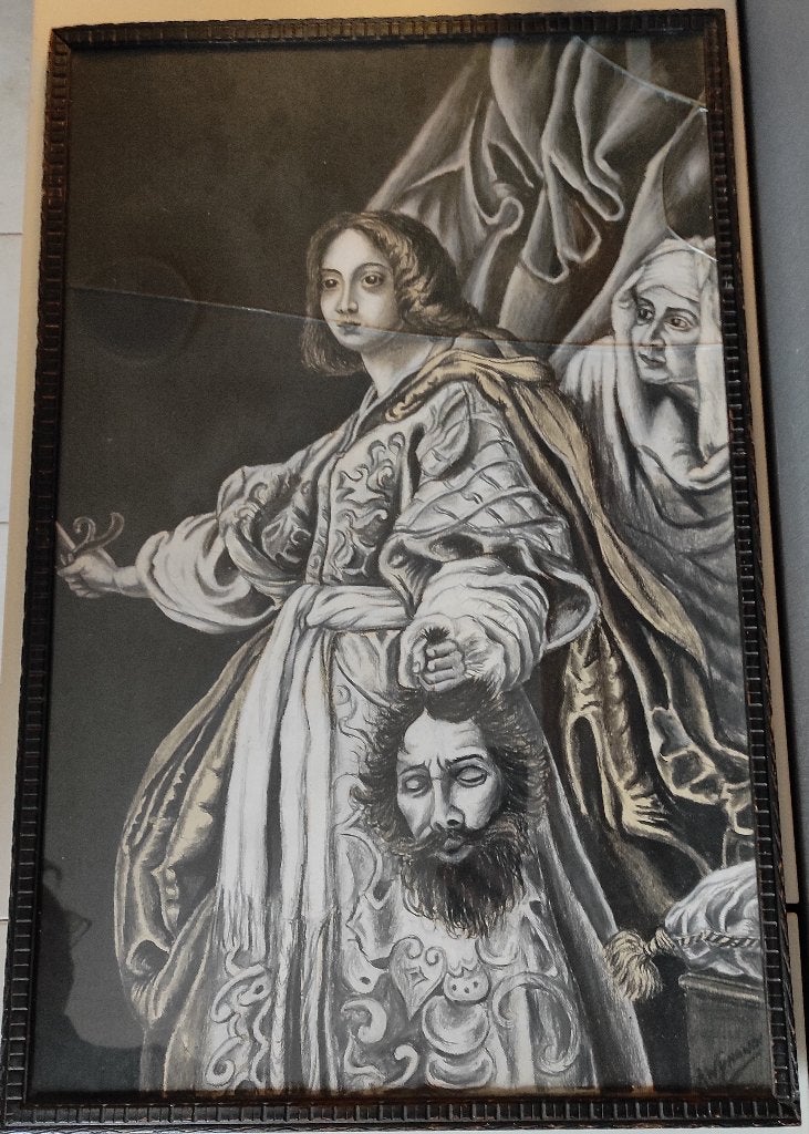 Judith met het hoofd van Holofernes, Ophalen, Gebruikt, Ingelijst, Schilderij