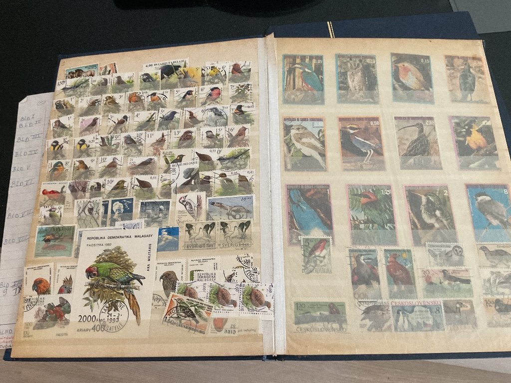 Grote verzameling postzegels met vogels, Ophalen of Verzenden, Gestempeld, Dier of Natuur