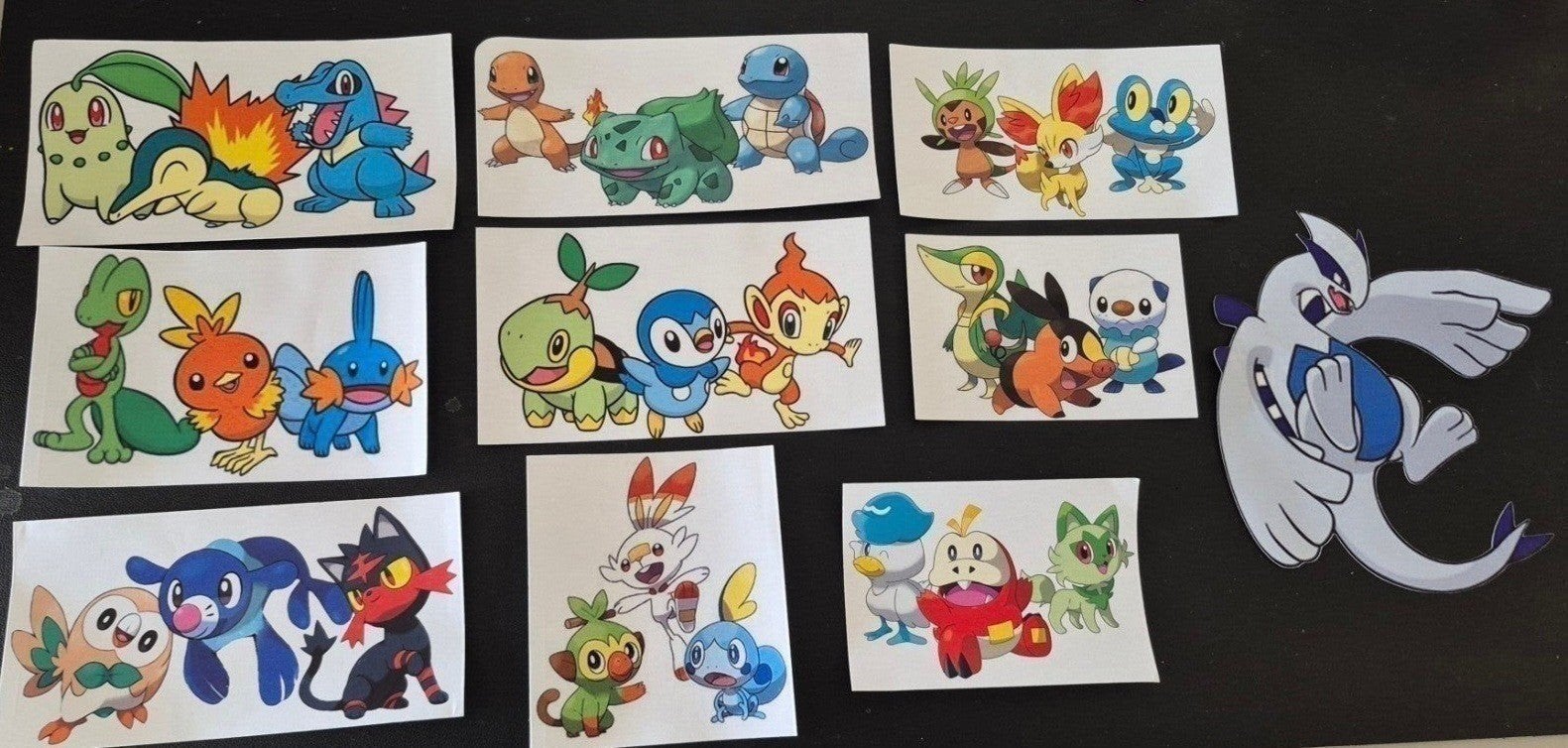 Pokémon Starter Stickers - Diverse Generaties, Ophalen of Verzenden, Nieuw