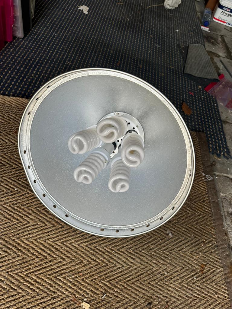 Falcon Eyes daglichtlamp, 40cm + 5x28W, Ophalen, Zo goed als nieuw, Lamp of Flitsset
