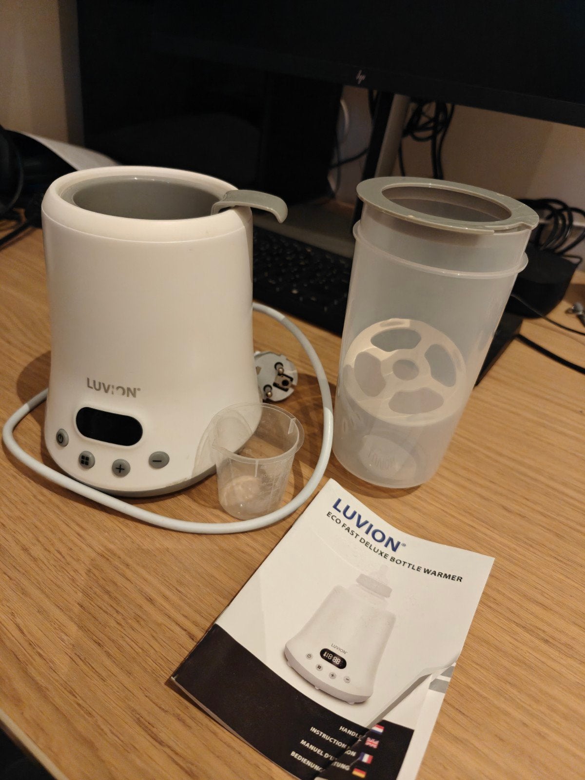 luvion flesverwarmer, Ophalen of Verzenden, Gebruikt, Flessen- of potjesverwarmer, Luvion