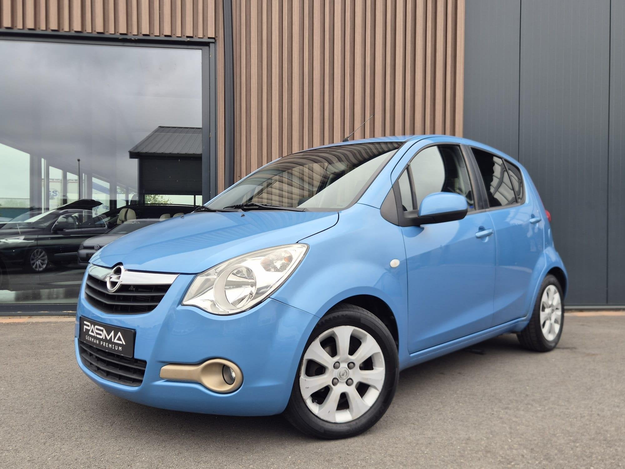 Opel Agila 1.0 Enjoy | Airco | Elektr. ramen | Stuurbedienin, Auto's, Stof, Gebruikt, 31 €/maand, Blauw