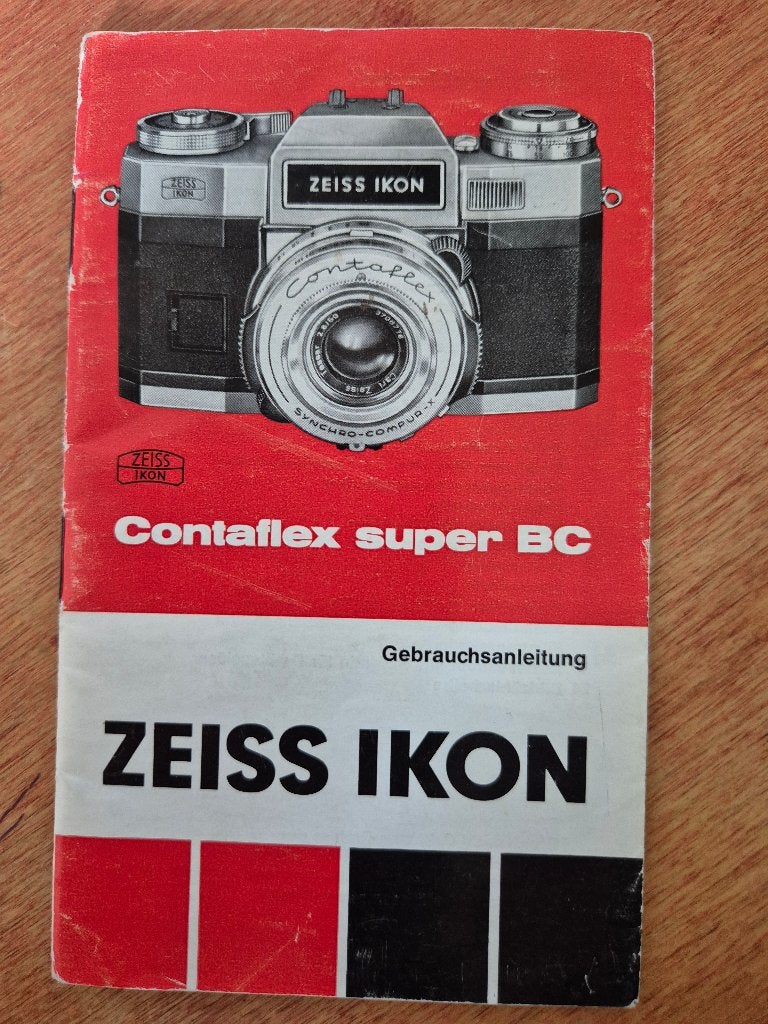 Handleiding Zeiss Ikon Contaflex super BC, Ophalen of Verzenden, Gebruikt, Compact, Overige Merken