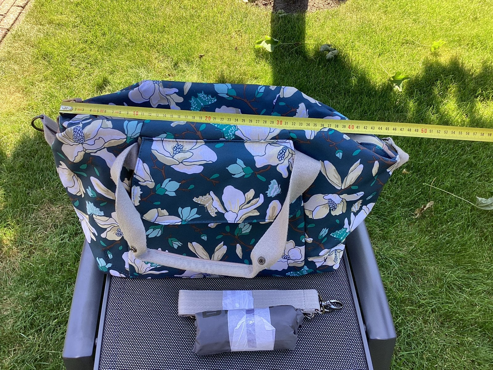 Basil fietstas Magnolia carry all bag poppy blauw/groen, Ophalen of Verzenden, Zo goed als nieuw