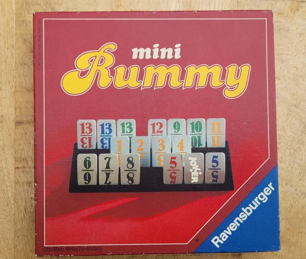 Mini Rummy, kleine versie van spel RummiKub, Drie of vier spelers, Ophalen of Verzenden, Nieuw, Reisspel