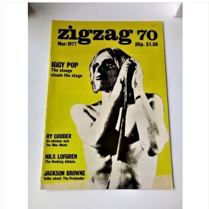 zigzag nr.70 *1977*- iggy pop cover, Boeken, Tijdschriften en Kranten, Ophalen of Verzenden, Zo goed als nieuw, Muziek, Film of Tv