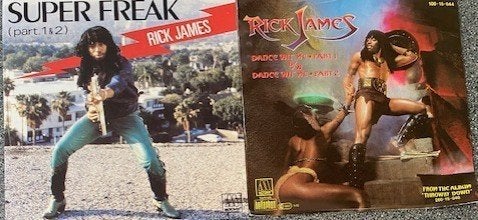 Rick James:Super freak/Dance wit' me/Cold blooded/Glow, Ophalen of Verzenden, Zo goed als nieuw, Dance, Single