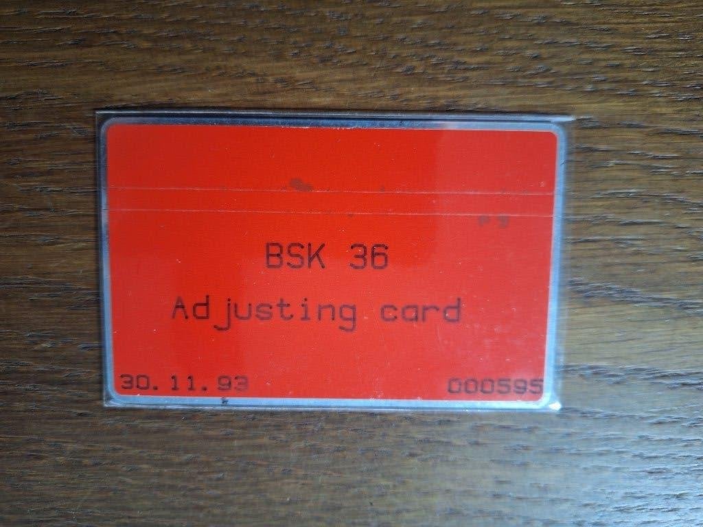 zeldzame BSK36 Landis Gyr Adjusting Card uit België, Verzenden