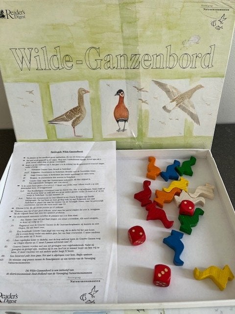 Wilde ganzen ganzenbord, Hobby en Vrije tijd, Gezelschapsspellen | Bordspellen, Vijf spelers of meer, Ophalen of Verzenden, Zo goed als nieuw