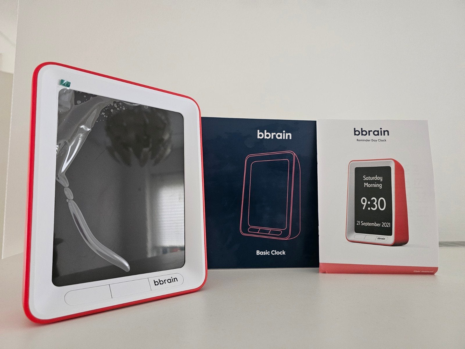 BBrain Basic Sprekende Kalenderklok - Rood | Nieuw in doos!, Ophalen of Verzenden, Nieuw