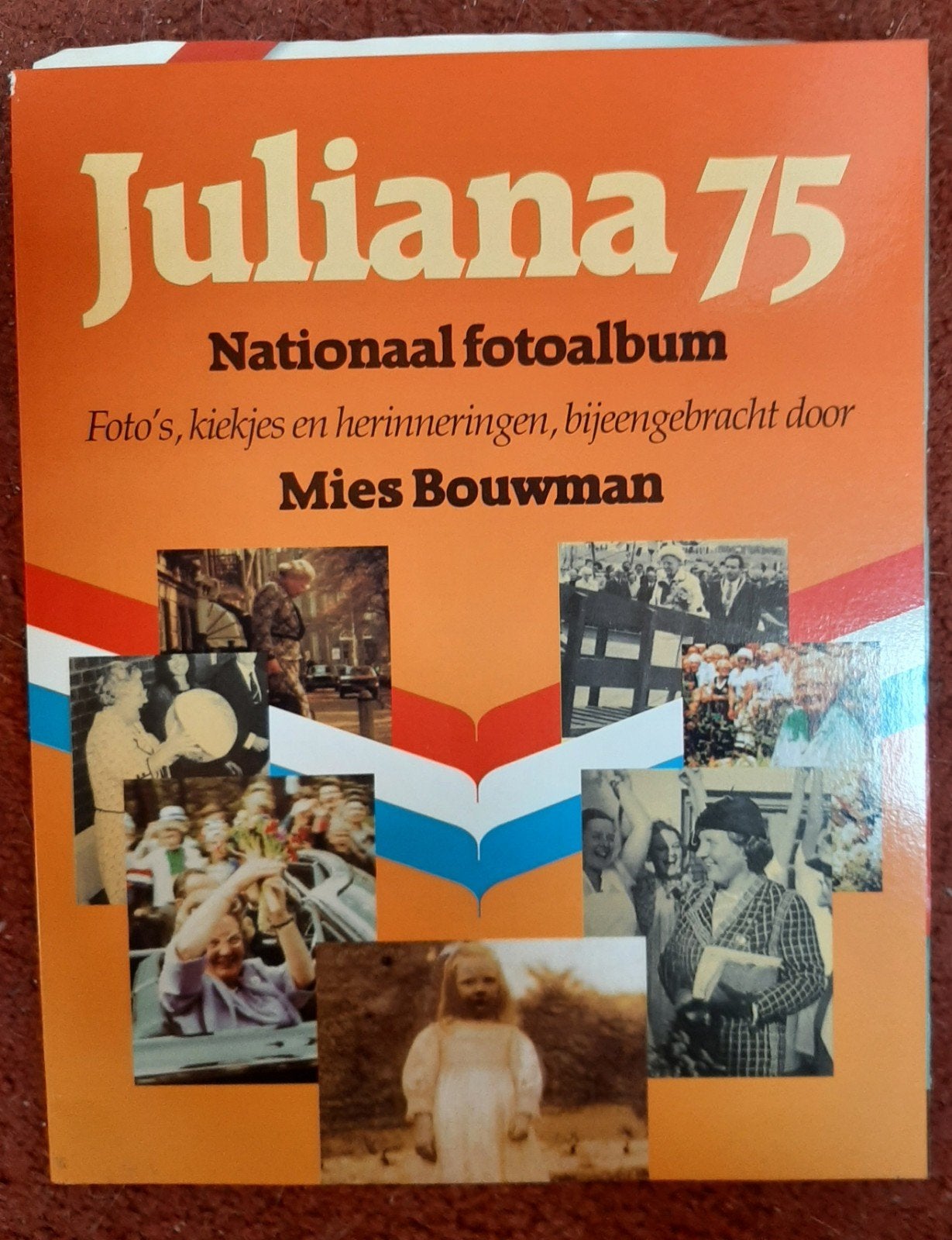 Juliana 75 Nationaal fotoalbum - Mies Bouwman, Ophalen of Verzenden, Gebruikt, Nederland, Tijdschrift of Boek