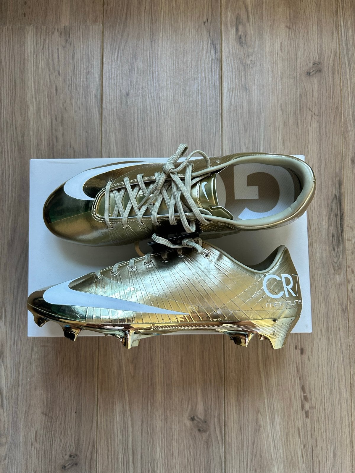 Nike Mercurial Superfly 1 RGN SE FG CR7 Goud maat 45, Groter dan maat XL, Schoenen, Nieuw, Ophalen of Verzenden