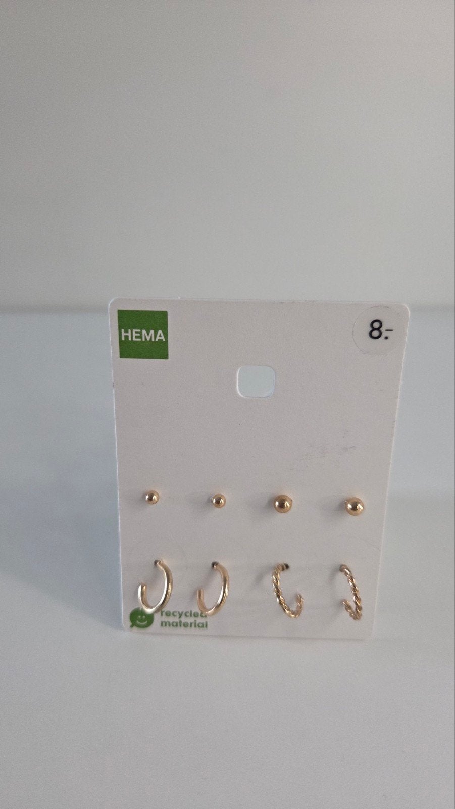 Nieuwe goudkleurige oorbellen set van HEMA, Ophalen of Verzenden, Nieuw, Goud, Overige materialen