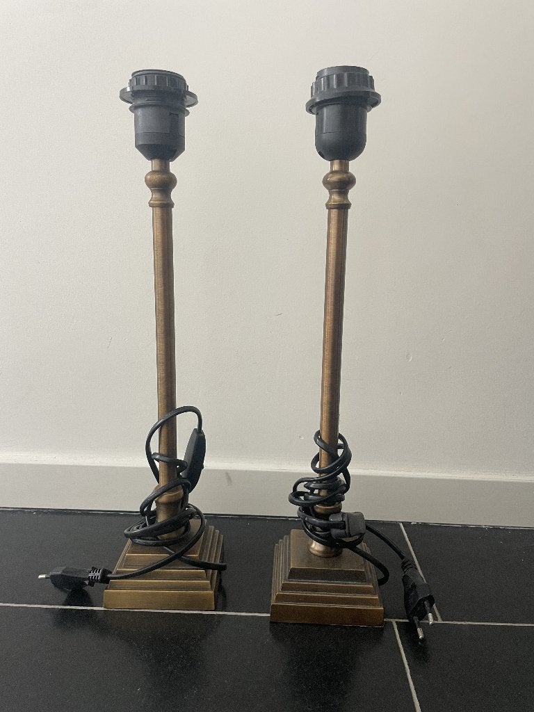 Lampvoet goud 2 stuks, Huis en Inrichting, Lampen | Tafellampen, Overige materialen, Gebruikt, Overige merken, Goud