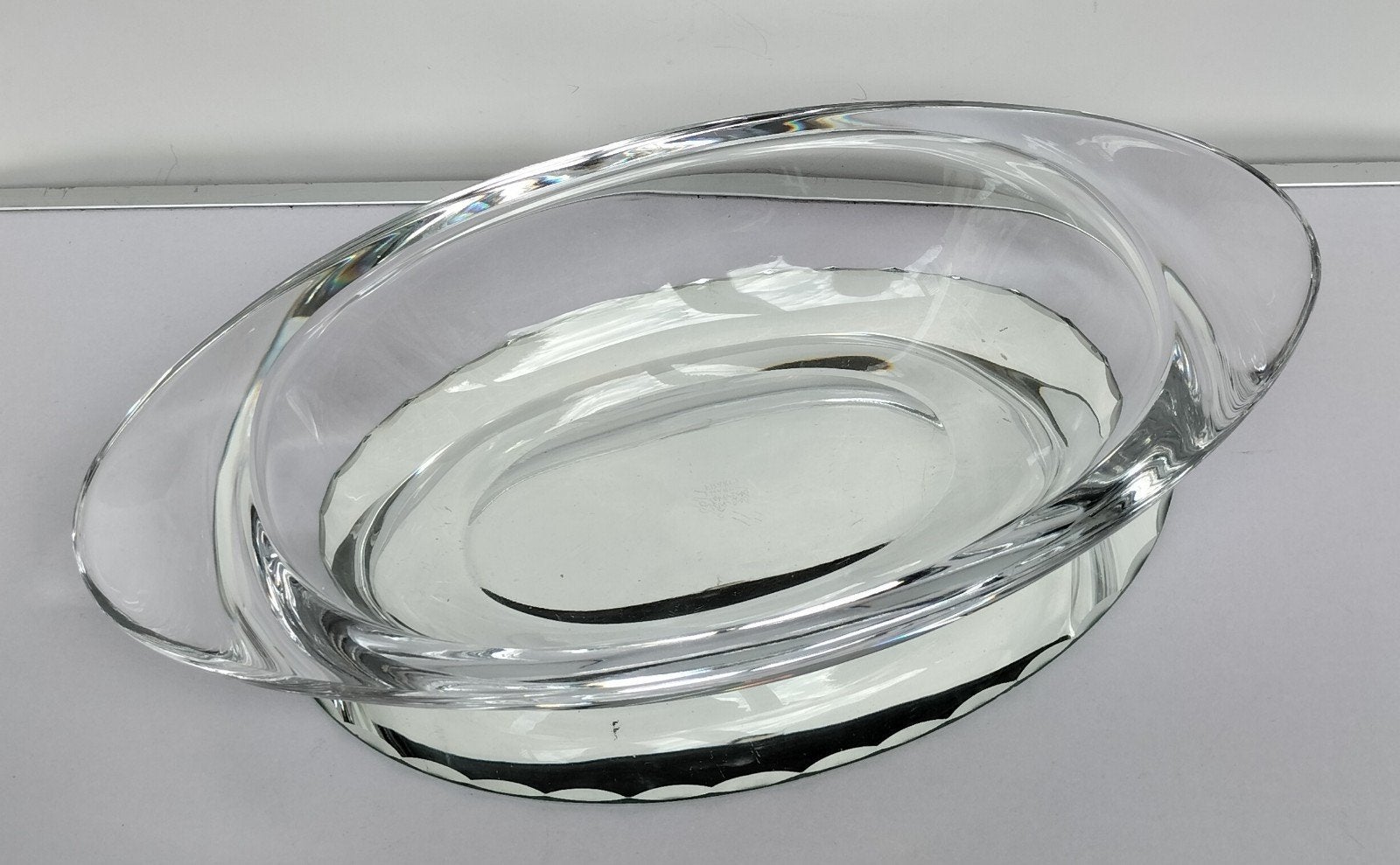 Zeer zware schaal - Sèvres, Antiek en Kunst, Antiek | Glas en Kristal, Ophalen of Verzenden