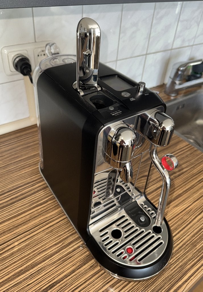 Sage Creatista Plus Zwart – Incl. doos & in topconditie, Witgoed en Apparatuur, Koffiezetapparaten, Koffiepads en cups, Espresso apparaat